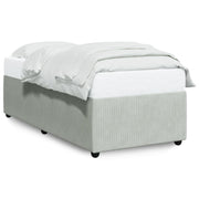 Bedframe 100x200 cm fluweel lichtgrijs