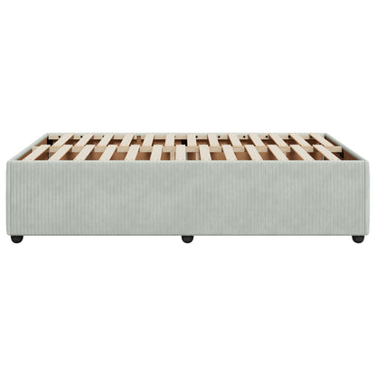 Bedframe fluweel lichtgrijs 120x190 cm