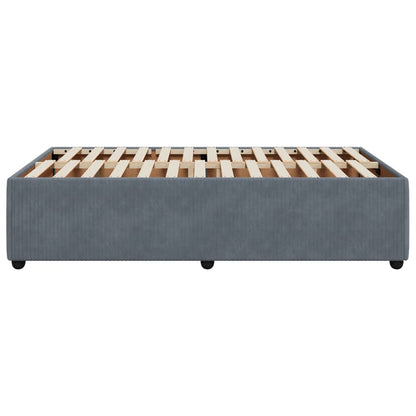 Bedframe fluweel donkergrijs 120x190 cm