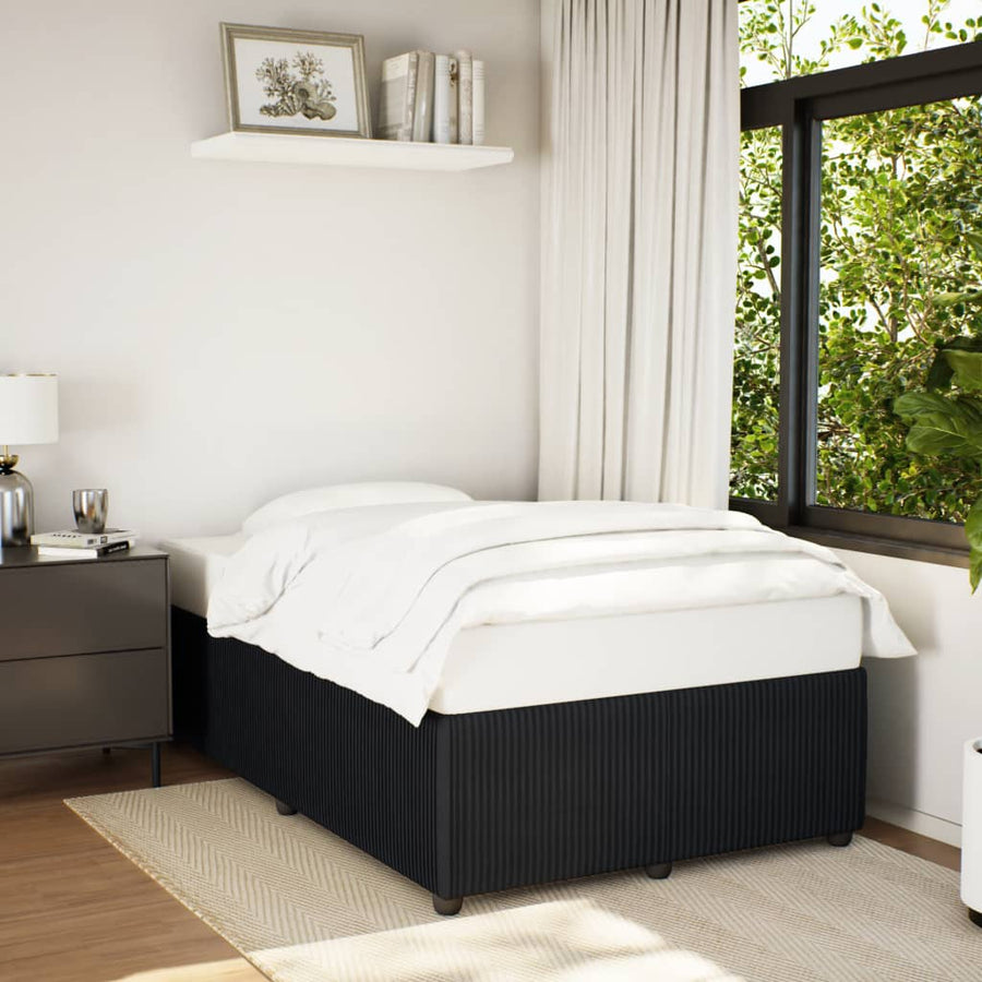 Bedframe fluweel zwart 120x190 cm