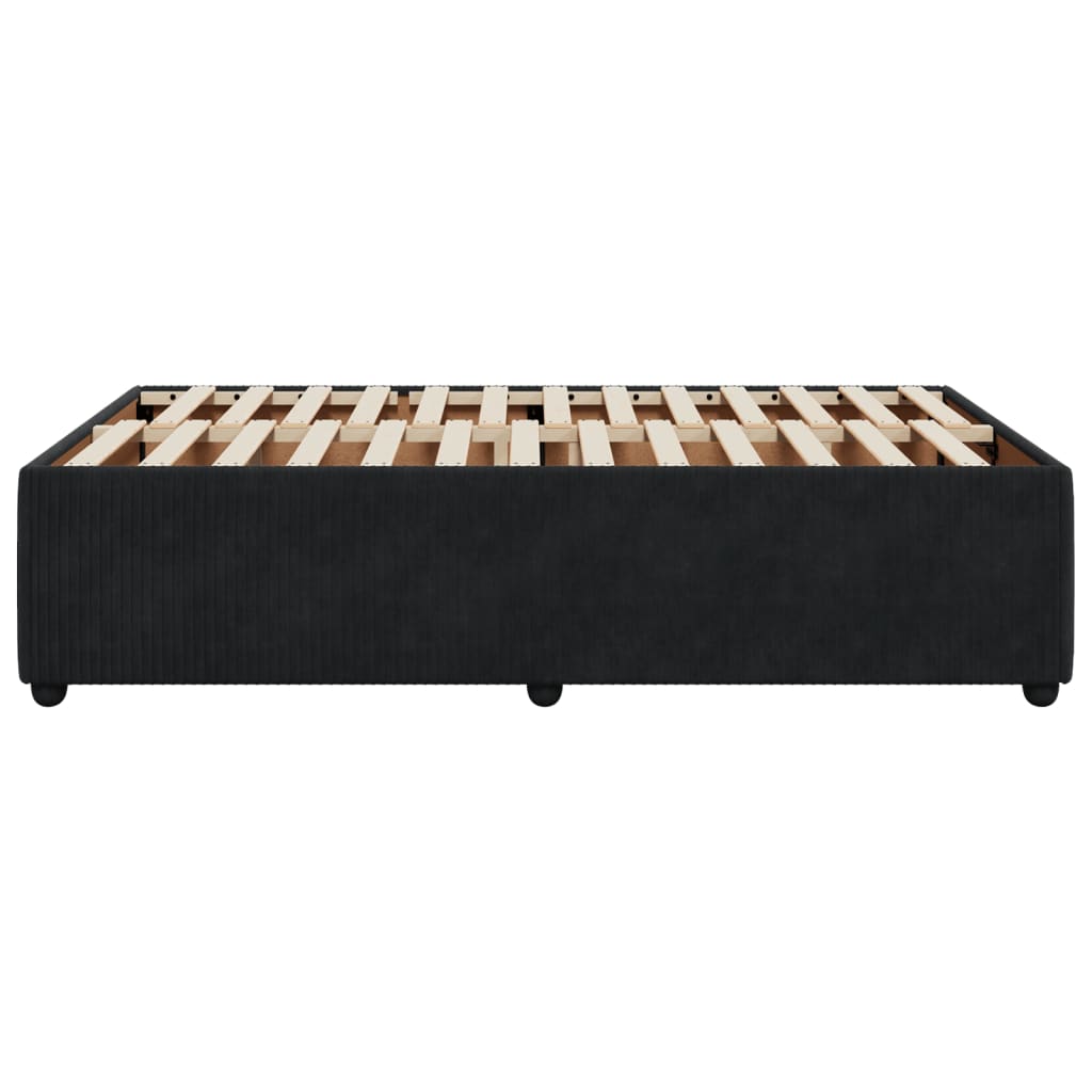Bedframe fluweel zwart 120x190 cm