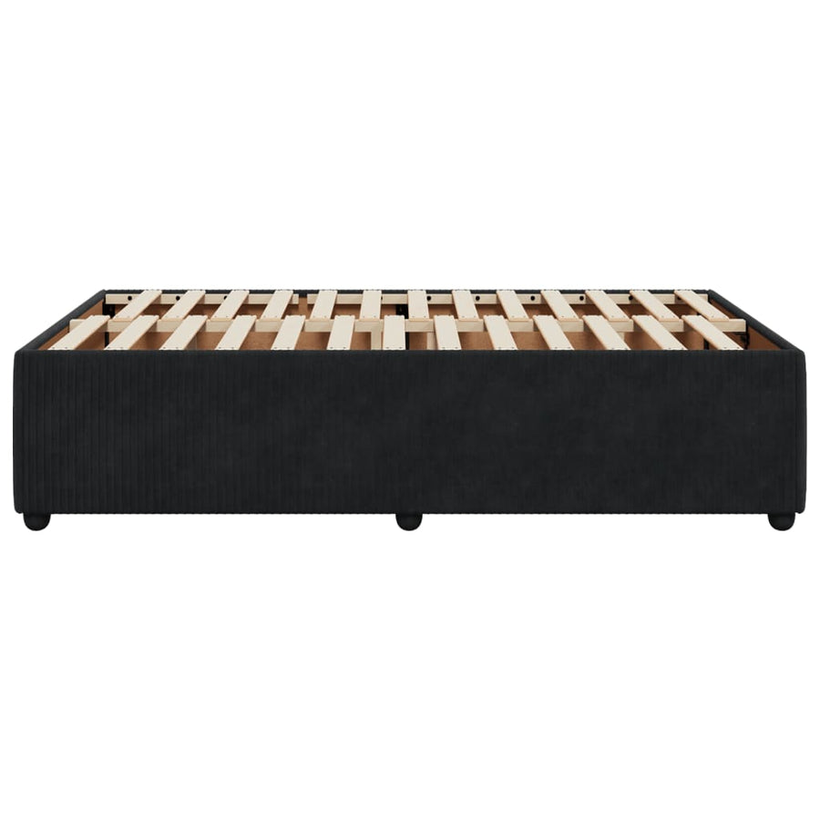 Bedframe fluweel zwart 120x190 cm
