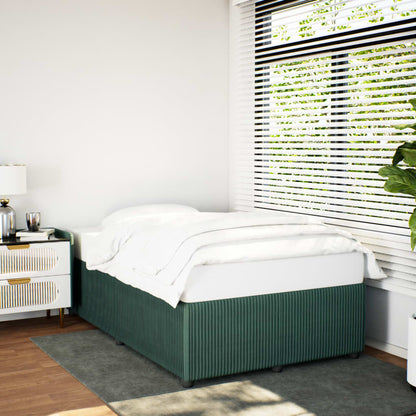 Bedframe fluweel donkergroen 120x190 cm