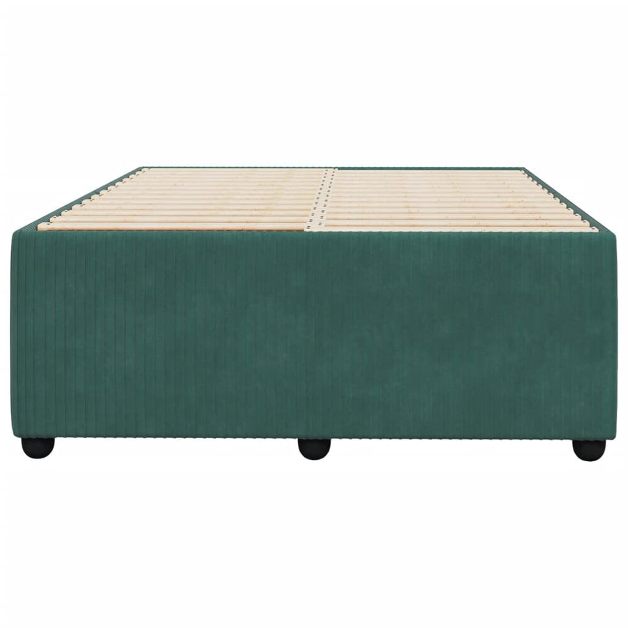Bedframe fluweel donkergroen 120x190 cm