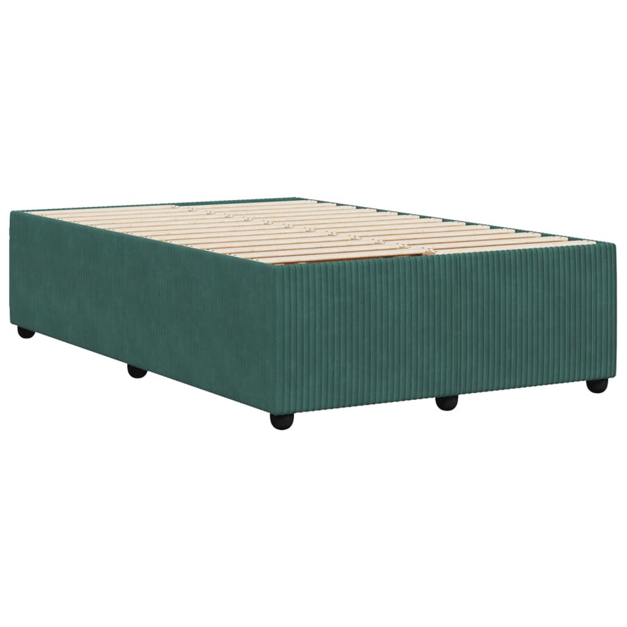 Bedframe fluweel donkergroen 120x190 cm
