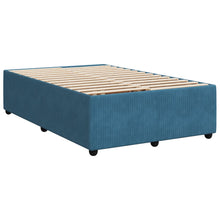 Bedframe fluweel blauw 120x190 cm
