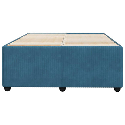 Bedframe fluweel blauw 120x190 cm