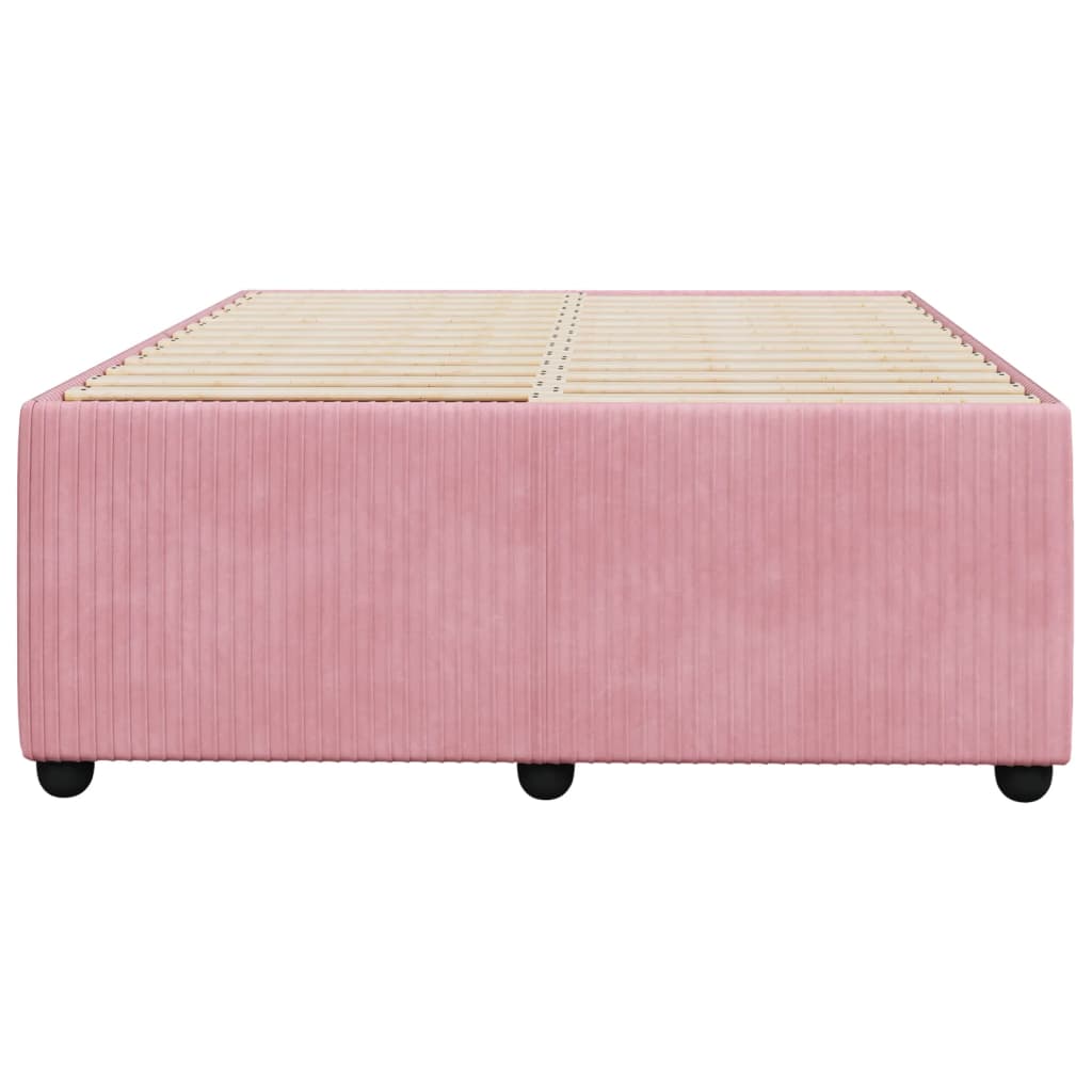 Bedframe fluweel roze 120x190 cm