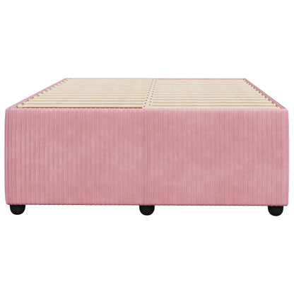 Bedframe fluweel roze 120x190 cm