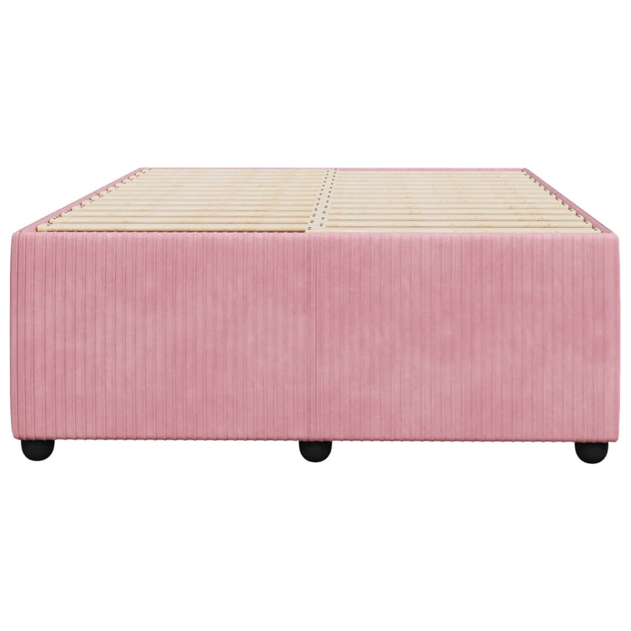 Bedframe fluweel roze 120x190 cm