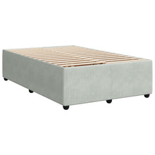 Bedframe fluweel lichtgrijs 120x200 cm