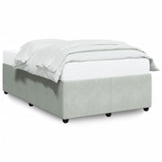 Bedframe 120x200 cm fluweel lichtgrijs