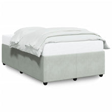 Bedframe fluweel lichtgrijs 120x200 cm