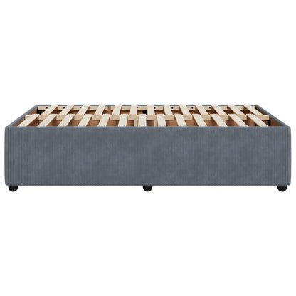 Bedframe fluweel donkergrijs 120x200 cm
