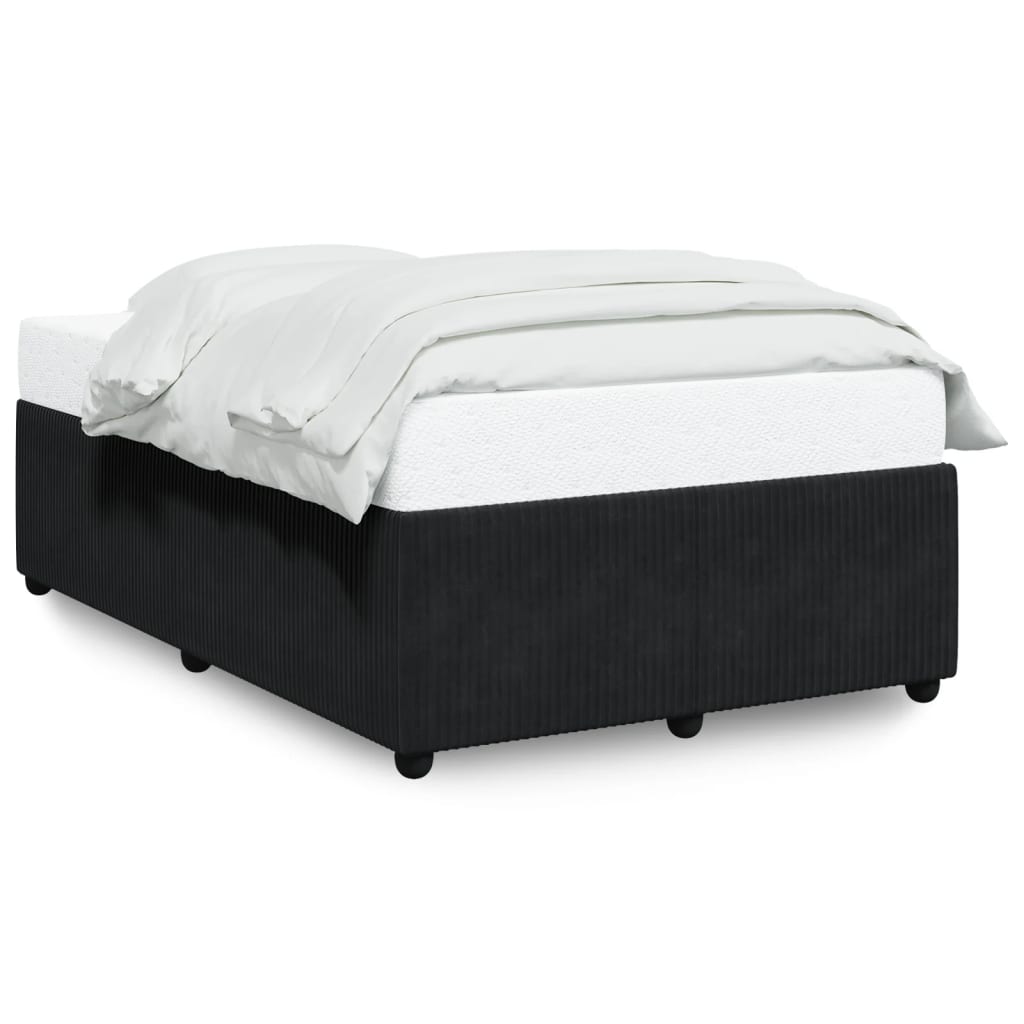 Bedframe fluweel zwart 120x200 cm