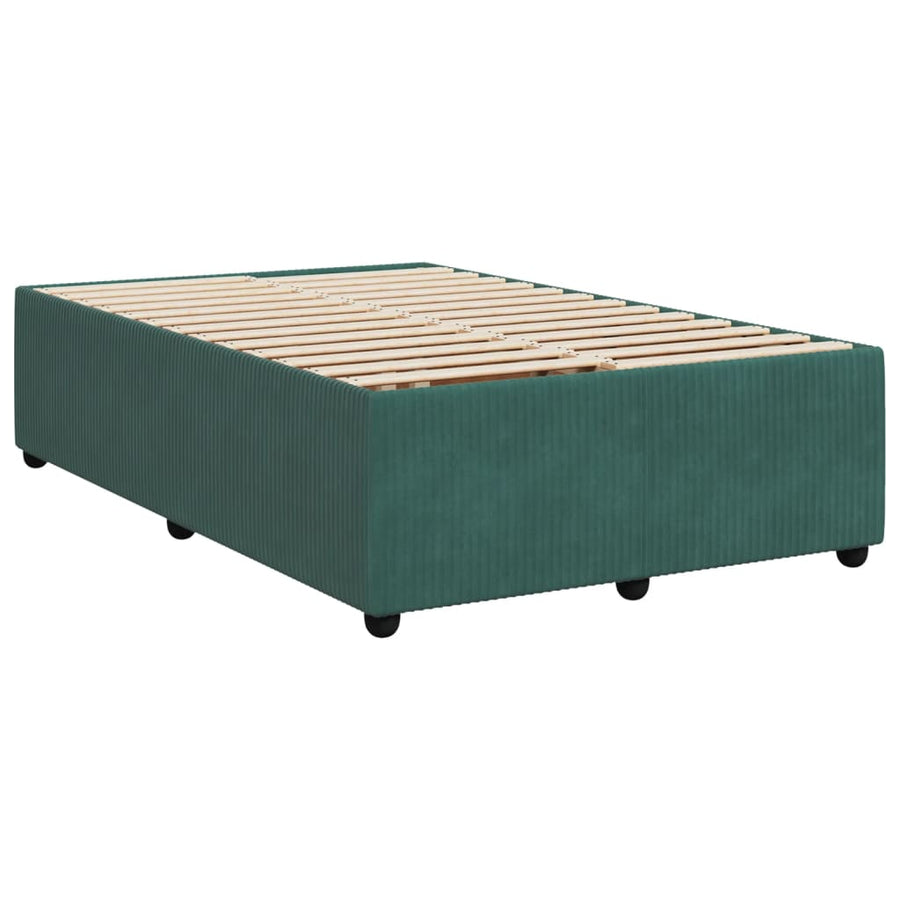 Bedframe fluweel donkergroen 120x200 cm