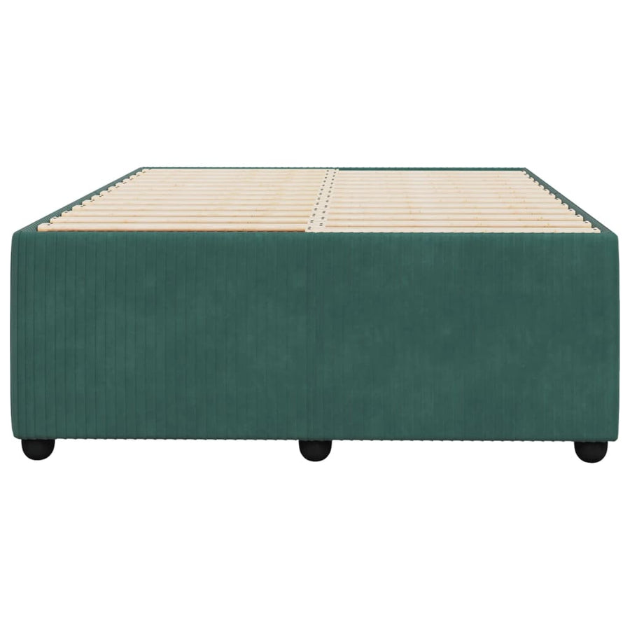 Bedframe fluweel donkergroen 120x200 cm