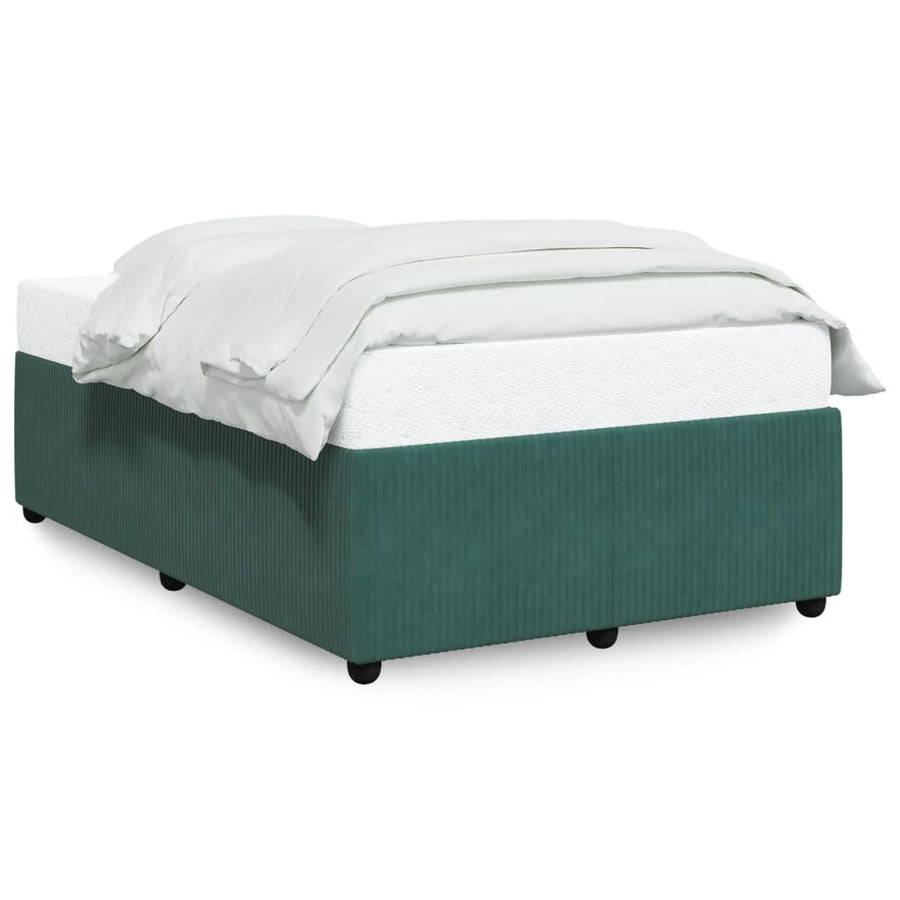 Bedframe fluweel donkergroen 120x200 cm