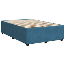 Bedframe fluweel blauw 120x200 cm