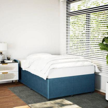 Bedframe fluweel blauw 120x200 cm