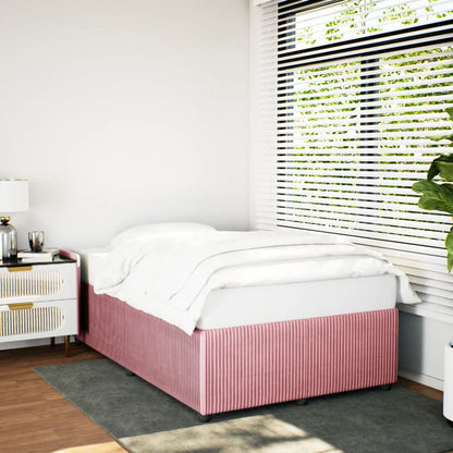 Bedframe fluweel roze 120x200 cm