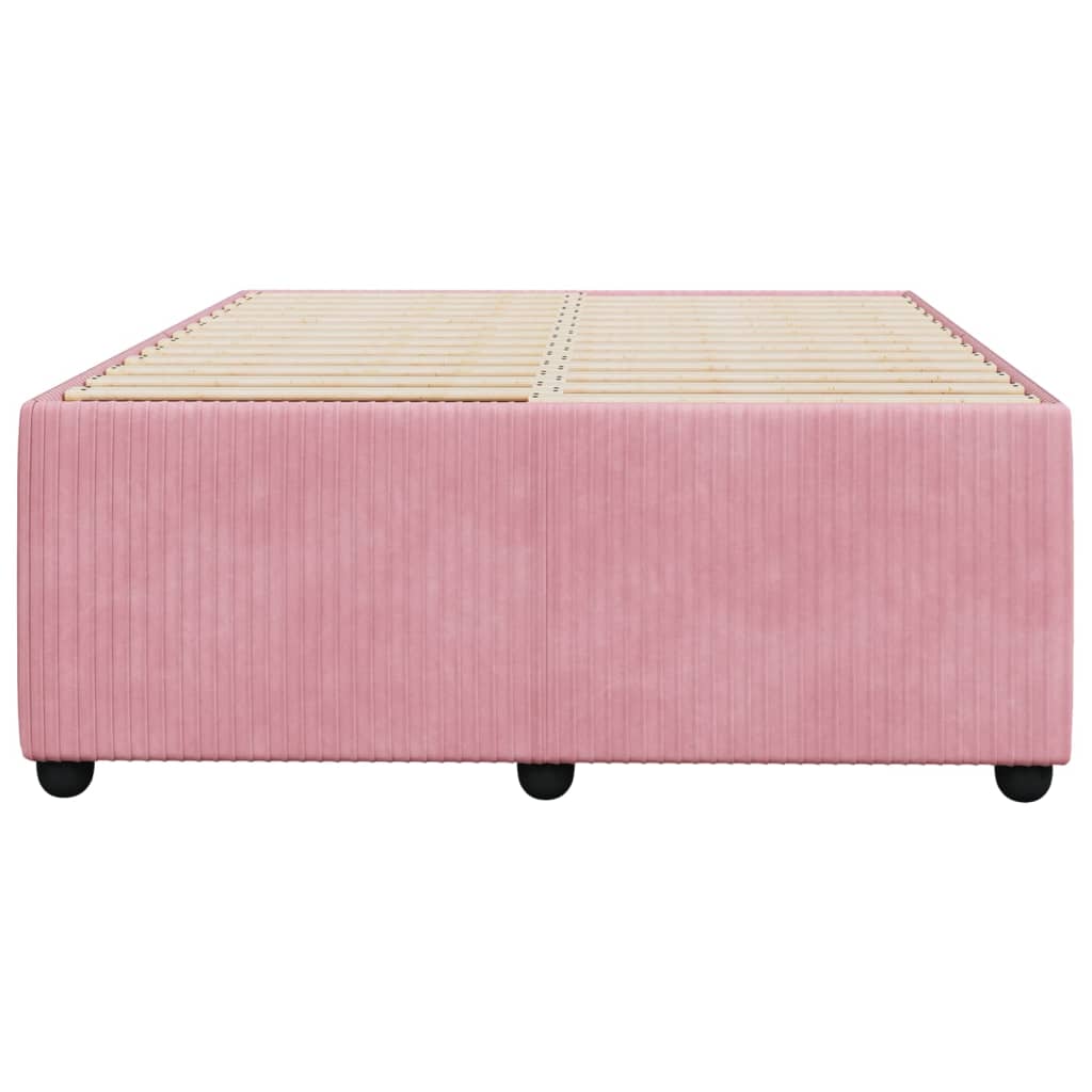 Bedframe fluweel roze 120x200 cm