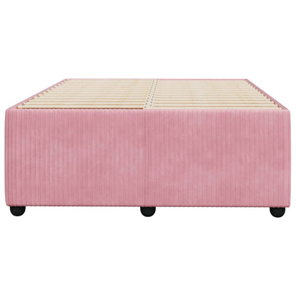 Bedframe fluweel roze 120x200 cm