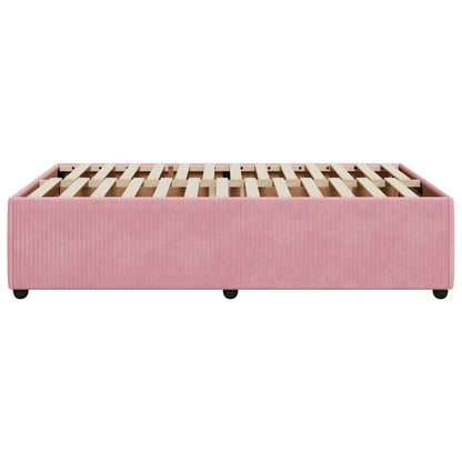 Bedframe fluweel roze 120x200 cm