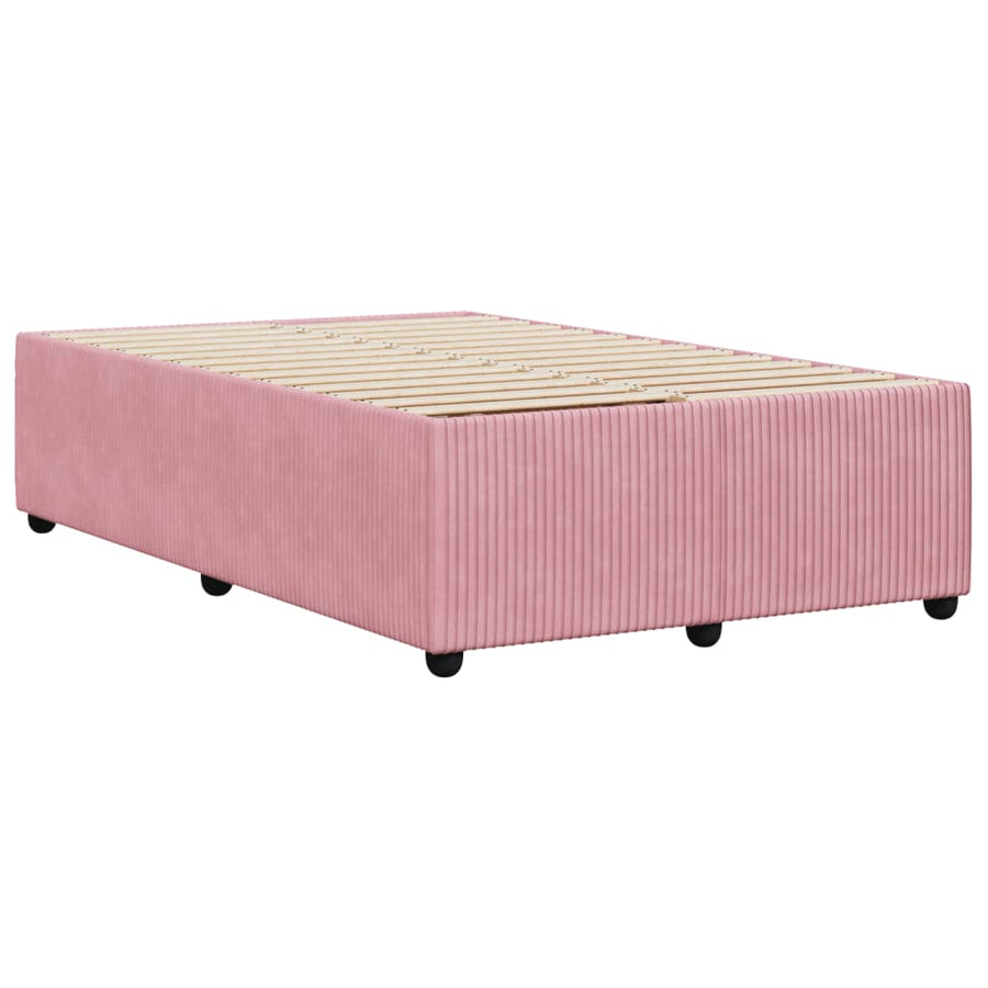 Bedframe fluweel roze 120x200 cm