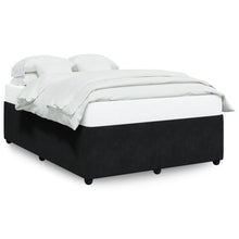 Bedframe fluweel zwart 140x190 cm