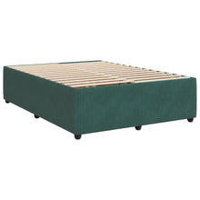 Bedframe fluweel donkergroen 140x190 cm