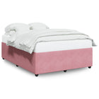 Bedframe fluweel roze 160x200 cm