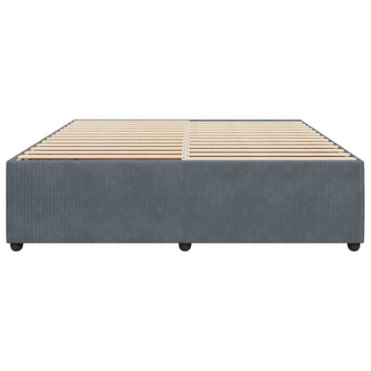 Bedframe fluweel donkergrijs 180x200 cm