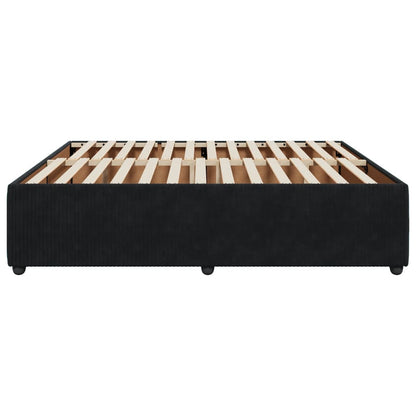 Bedframe fluweel zwart 180x200 cm