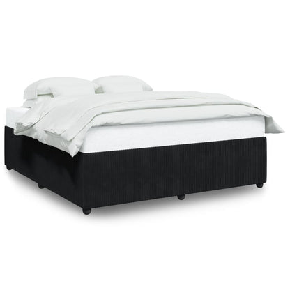 Bedframe fluweel zwart 180x200 cm