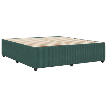 Bedframe fluweel donkergroen 180x200 cm