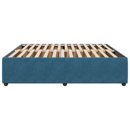 Bedframe fluweel blauw 180x200 cm