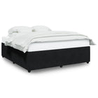 Bedframe 200x200 cm fluweel zwart
