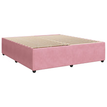 Bedframe fluweel roze 200x200 cm