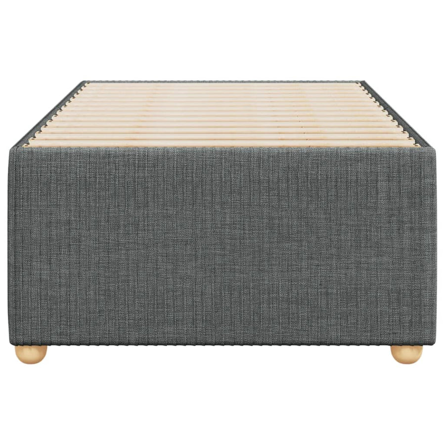 Bedframe stof donkergrijs Single