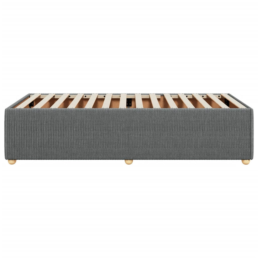 Bedframe stof donkergrijs Single