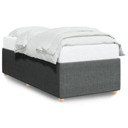 Bedframe stof donkergrijs 190x90 cm
