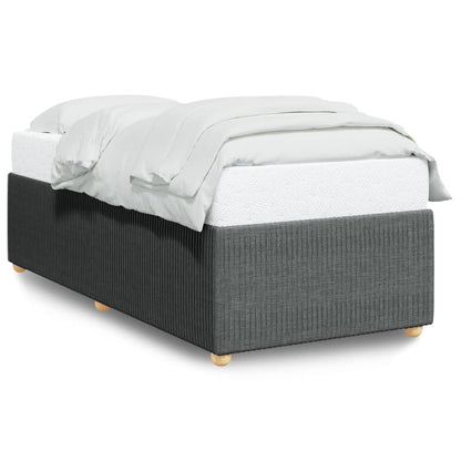 Bedframe stof donkergrijs Single
