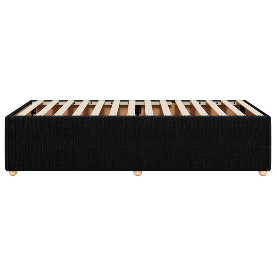 Bedframe stof zwart Single