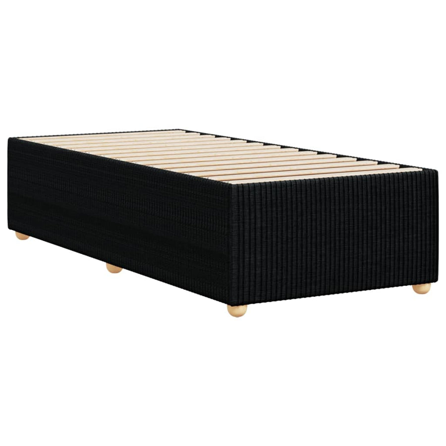 Bedframe stof zwart Single