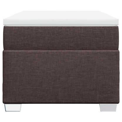 Boxspring met matras stof donkerbruin 80x200 cm