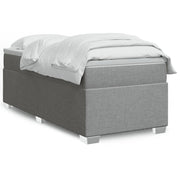 Boxspring met matras 90x190 cm lichtgrijs