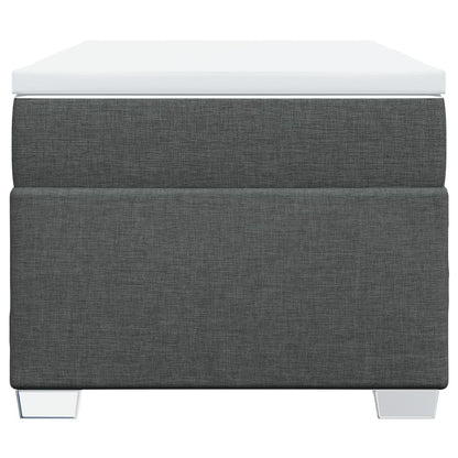 Boxspring met matras stof donkergrijs 90x190 cm