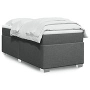 Boxspring 90x190 cm donkergrijs met matras