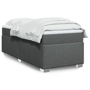 Boxspring 90x200 cm donkergrijs met matras